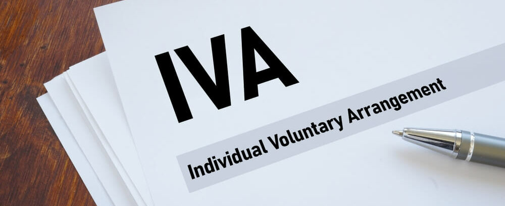 Individual voluntary arrangement IVA is shown using a text